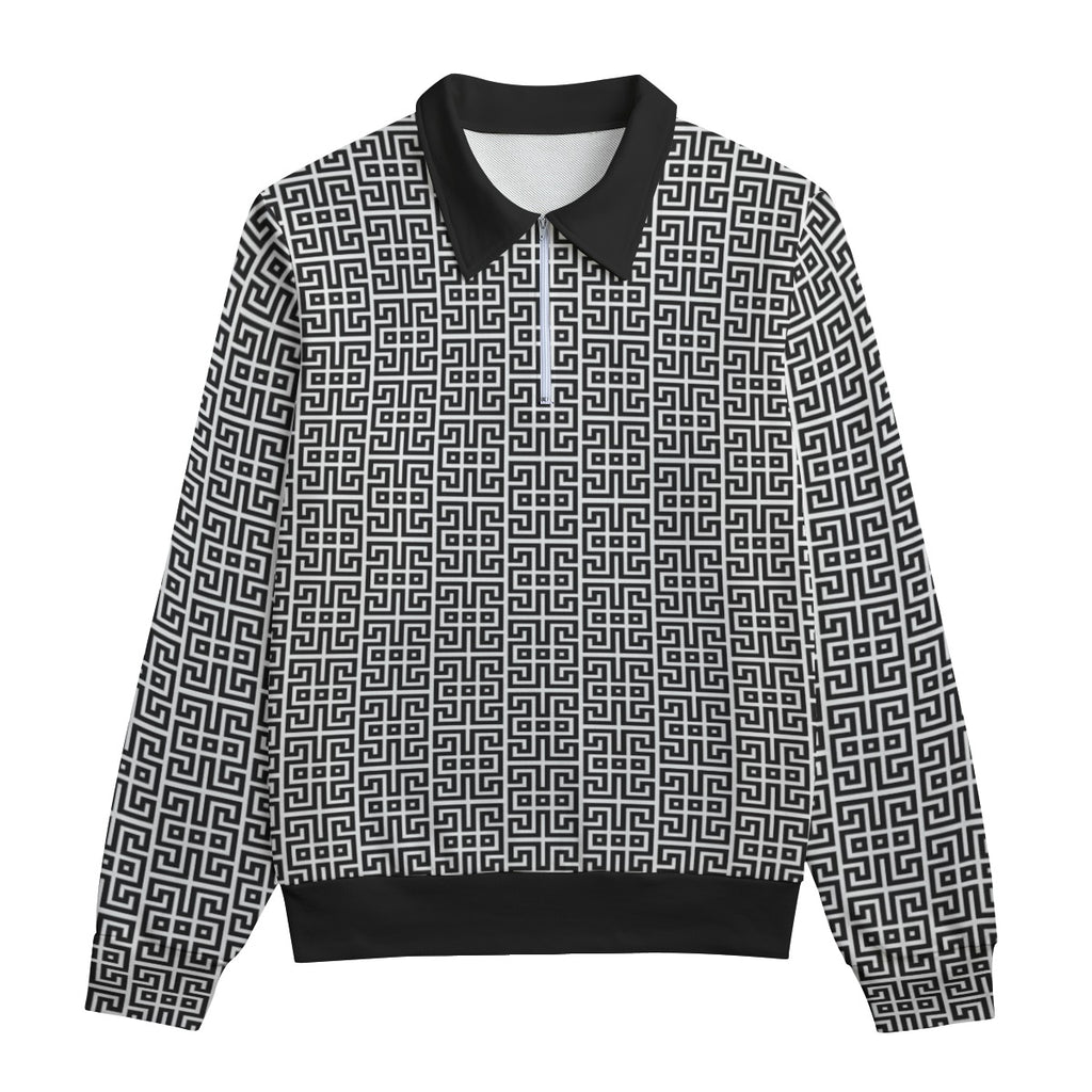 H Lapel-Sweatshirt