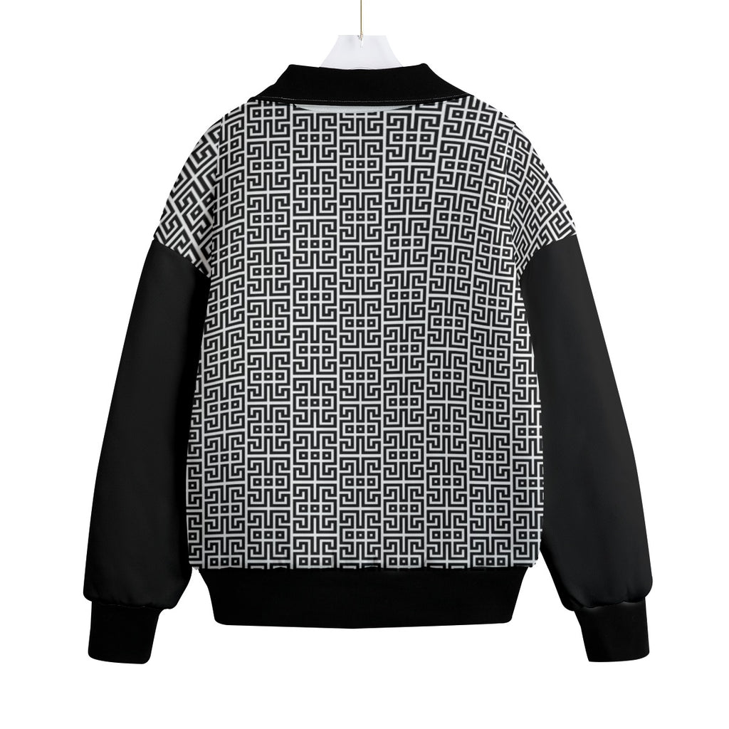 H Knitted Fleece Lapel Outwear